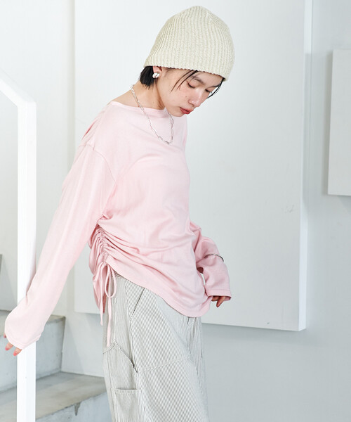45R☆ 超ガーゼの908クルーネック pink 45R☆ 超ガーゼの908クルーネック pink 【公式通販】