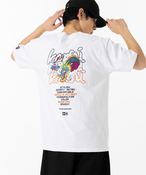NEW ERA(ニューエラ)の「ニューエラ 半袖Tシャツ 山本寛斎コラボ(Tシャツ/カットソー・メンズ・ブラック/ホワイト・XXL/XL/L/M/S)」の8枚目の写真