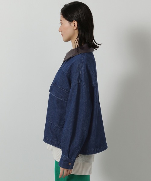 LAKOLE(ラコレ)の「ハンティングジャケット(ブルゾン・レディース・ベージュ/インディゴブルー/アイボリー・FREE)」の7枚目の写真