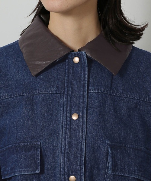 LAKOLE(ラコレ)の「ハンティングジャケット(ブルゾン・レディース・ベージュ/インディゴブルー/アイボリー・FREE)」の9枚目の写真