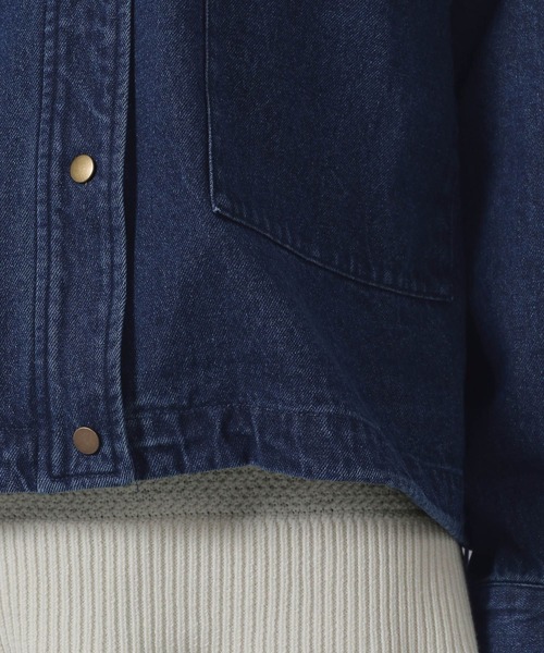 LAKOLE(ラコレ)の「ハンティングジャケット(ブルゾン・レディース・ベージュ/インディゴブルー/アイボリー・FREE)」の12枚目の写真