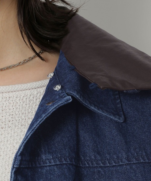 LAKOLE(ラコレ)の「ハンティングジャケット(ブルゾン・レディース・ベージュ/インディゴブルー/アイボリー・FREE)」の14枚目の写真