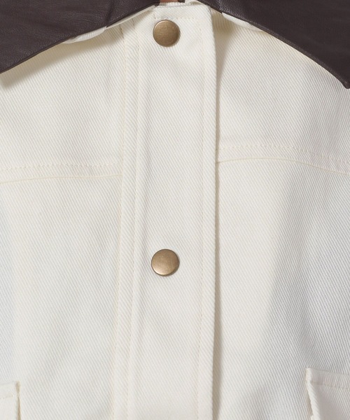 LAKOLE(ラコレ)の「ハンティングジャケット(ブルゾン・レディース・ベージュ/インディゴブルー/アイボリー・FREE)」の17枚目の写真