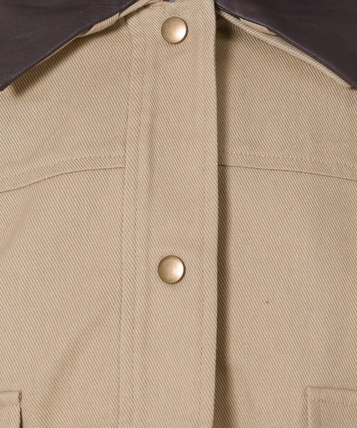 LAKOLE(ラコレ)の「ハンティングジャケット(ブルゾン・レディース・ベージュ/インディゴブルー/アイボリー・FREE)」の18枚目の写真