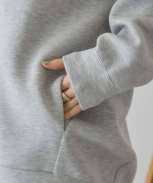 AMERICAN HOLIC（アメリカンホリック）の「ポンチZIPパーカー（パーカー・レディース・グレー系その他/アイボリー/ダークネイビー・L/M）」の16枚目の写真