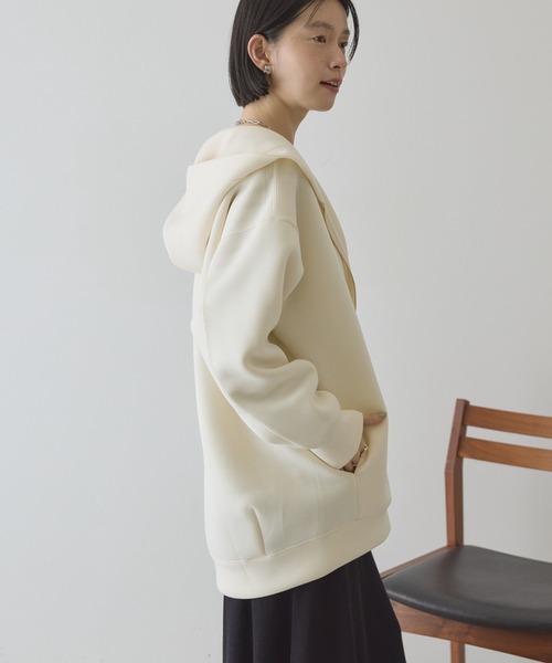 AMERICAN HOLIC（アメリカンホリック）の「ポンチZIPパーカー（パーカー・レディース・グレー系その他/アイボリー/ダークネイビー・L/M）」の10枚目の写真