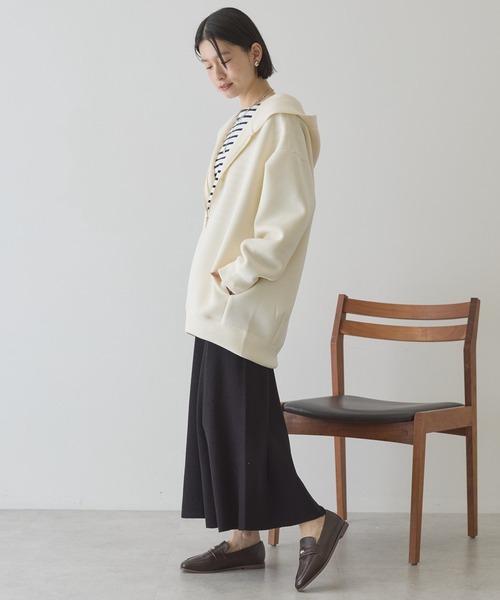 AMERICAN HOLIC（アメリカンホリック）の「ポンチZIPパーカー（パーカー・レディース・グレー系その他/アイボリー/ダークネイビー・L/M）」の13枚目の写真