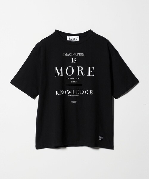 ESPOIR(エスポワール)の「<ESPOIR>IMAGINATION Tシャツ(Tシャツ/カットソー・メンズ・ブラック・XL/M/L)」の1枚目の写真