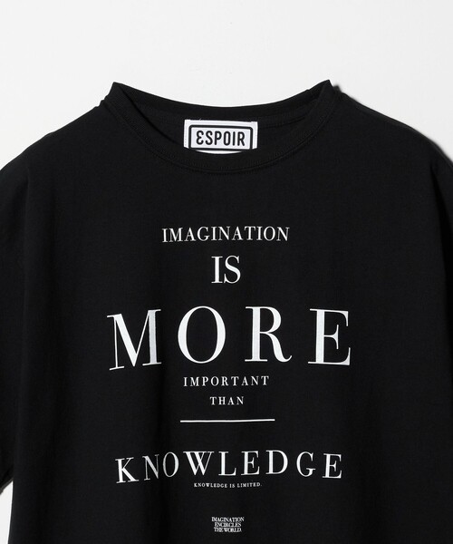 ESPOIR(エスポワール)の「<ESPOIR>IMAGINATION Tシャツ(Tシャツ/カットソー・メンズ・ブラック・XL/M/L)」の3枚目の写真