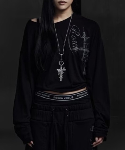 ROSEN KREUZ(ローゼンクロイツ)の「【Rosen Kreuz】ETERNAL ROSE CROSS NECKLACE/KEY RING / 【ローゼンクロイツ】2ウェイローズクロスネックレス&キーリング(ネックレス・メンズ・シルバー・ONE SIZE)」の6枚目の写真