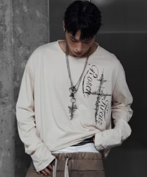 ROSEN KREUZ(ローゼンクロイツ)の「【Rosen Kreuz】ETERNAL ROSE CROSS NECKLACE/KEY RING / 【ローゼンクロイツ】2ウェイローズクロスネックレス&キーリング(ネックレス・メンズ・シルバー・ONE SIZE)」の4枚目の写真