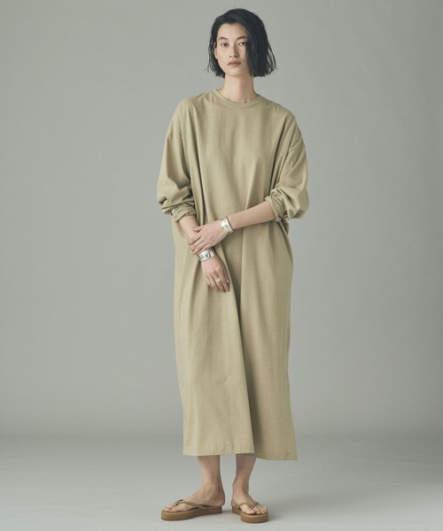 Curensology（カレンソロジー）の「Curensology(カレンソロジー)/＜&RC＞ヴィンテージテンジクワンピース（ワンピース・レディース・チャコールグレー/ベージュ・FREE）」の7枚目の写真