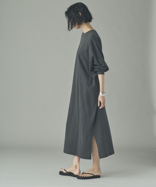 Curensology（カレンソロジー）の「Curensology(カレンソロジー)/＜&RC＞ヴィンテージテンジクワンピース（ワンピース・レディース・チャコールグレー/ベージュ・FREE）」の4枚目の写真
