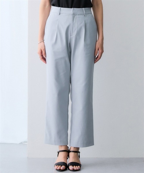 7days Life Styling(セブンデイズライフスタイリング)の「サラサラ裏メッシュ綿混ストレッチストレートパンツ(接触冷感・吸汗速乾・ストレッチ・UVカット)(その他パンツ・レディース・ネイビー/グレー/ブラック・3L/LL/L/M)」の12枚目の写真
