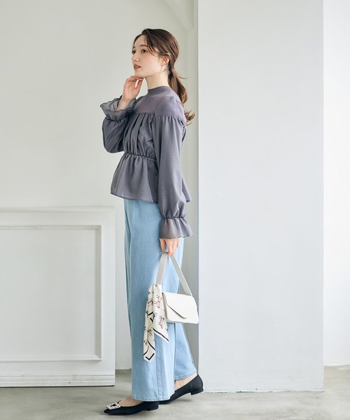 12Twelve Agenda(トゥエルブ アジェンダ)の「ビスチェドッキングニットプルオーバー(ニット/セーター・レディース・ベージュ/ミント/チャコールグレー・M)」の8枚目の写真