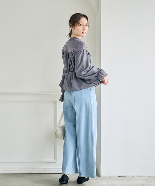 12Twelve Agenda(トゥエルブ アジェンダ)の「ビスチェドッキングニットプルオーバー(ニット/セーター・レディース・ベージュ/ミント/チャコールグレー・M)」の11枚目の写真