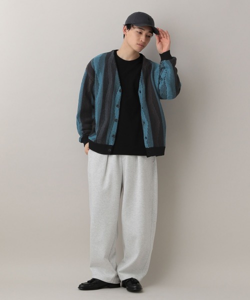 RAGEBLUE(レイジブルー)の「Wave Stripe Pattern Knit Cardigan/レトロ柄ジャガードニットカーディガン(カーディガン/ボレロ・メンズ・ブルー/グレー/その他22・MEDIUM/LARGE)」の22枚目の写真