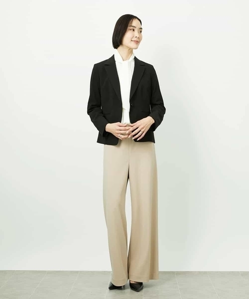 MICHEL KLEIN（ミッシェル・クラン）の「[セットアップ対応]テーラードジャケット（その他アウター・レディース・グレー/ブラック・38）」の10枚目の写真