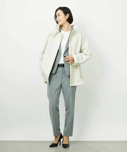 MICHEL KLEIN（ミッシェル・クラン）の「[セットアップ対応]テーラードジャケット（その他アウター・レディース・グレー/ブラック・38）」の19枚目の写真