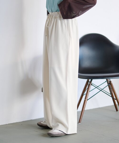 CIAOPANIC TYPY（チャオパニックティピー）の「【とにかくトリコ/5サイズ展開】とろみイージーパンツ（スラックス・レディース・ブラック/ベージュ/ブラウン/グレー/ピンク/イエロー/アイボリー・X-SMALL/MEDIUM/LARGE/X-LARGE/SMALL）」の22枚目の写真