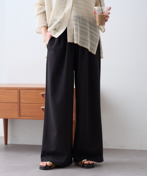 とにかくトリコ/5サイズ展開】とろみイージーパンツ（スラックス