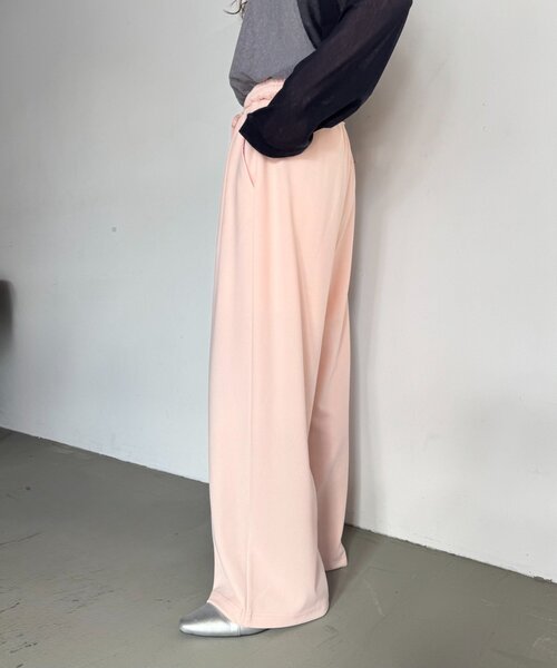 CIAOPANIC TYPY（チャオパニックティピー）の「【とにかくトリコ/5サイズ展開】とろみイージーパンツ（スラックス・レディース・ブラック/ベージュ/ブラウン/グレー/ピンク/イエロー/アイボリー・X-SMALL/MEDIUM/LARGE/X-LARGE/SMALL）」の8枚目の写真