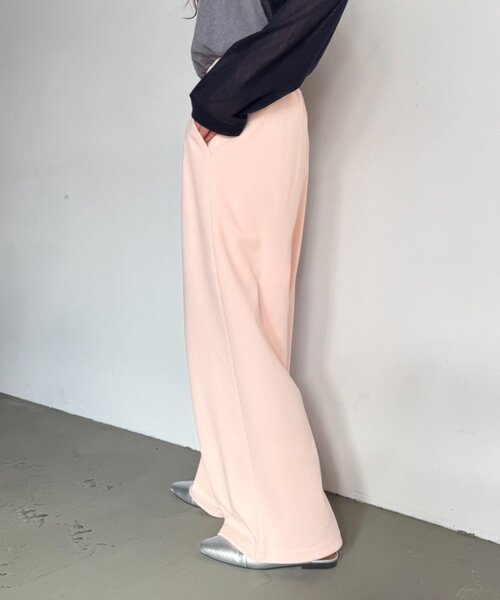 CIAOPANIC TYPY（チャオパニックティピー）の「【とにかくトリコ/5サイズ展開】とろみイージーパンツ（スラックス・レディース・ブラック/ベージュ/ブラウン/グレー/ピンク/イエロー/アイボリー・X-SMALL/MEDIUM/LARGE/X-LARGE/SMALL）」の9枚目の写真