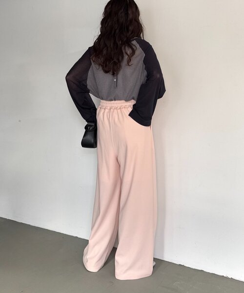 CIAOPANIC TYPY（チャオパニックティピー）の「【とにかくトリコ/5サイズ展開】とろみイージーパンツ（スラックス・レディース・ブラック/ベージュ/ブラウン/グレー/ピンク/イエロー/アイボリー・X-SMALL/MEDIUM/LARGE/X-LARGE/SMALL）」の13枚目の写真