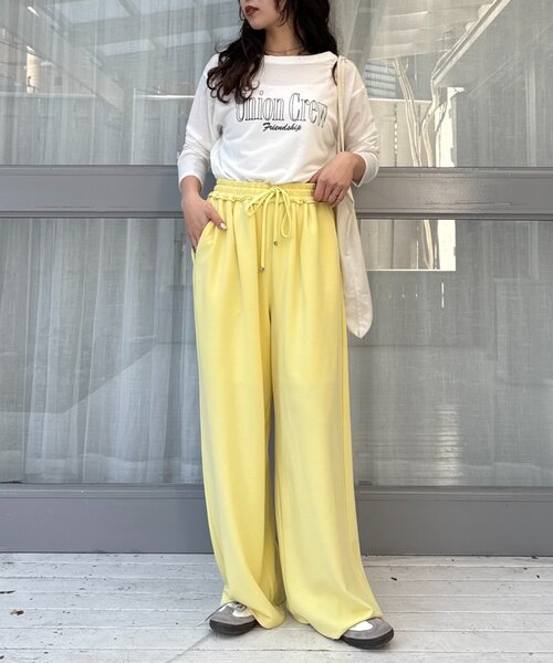 CIAOPANIC TYPY（チャオパニックティピー）の「【とにかくトリコ/5サイズ展開】とろみイージーパンツ（スラックス・レディース・ブラック/ベージュ/ブラウン/グレー/ピンク/イエロー/アイボリー・X-SMALL/MEDIUM/LARGE/X-LARGE/SMALL）」の22枚目の写真