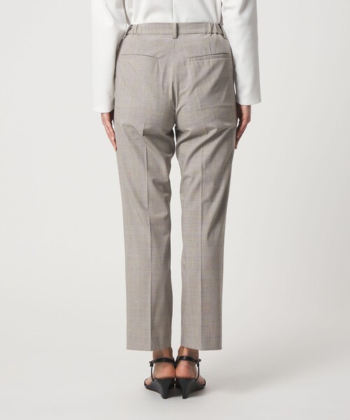 A DAY IN THE LIFE UNITED ARROWS（アデイインザライフユナイテッドアローズ）の「グレンチェック タックストレートパンツ  ‐セットアップ対応・ウォッシャブル‐ ＜A DAY IN THE LIFE＞（スラックス・レディース・ベージュ・40/36/38）」の7枚目の写真