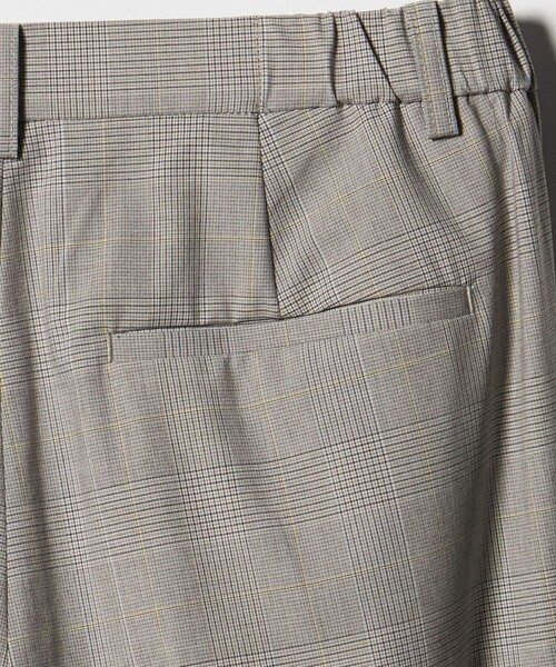 A DAY IN THE LIFE UNITED ARROWS（アデイインザライフユナイテッドアローズ）の「グレンチェック タックストレートパンツ  ‐セットアップ対応・ウォッシャブル‐ ＜A DAY IN THE LIFE＞（スラックス・レディース・ベージュ・40/36/38）」の12枚目の写真