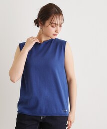 【人気デザイン！日本製／ロゴ刺繍入り／ワンマイルウエア】コットン ニットベスト