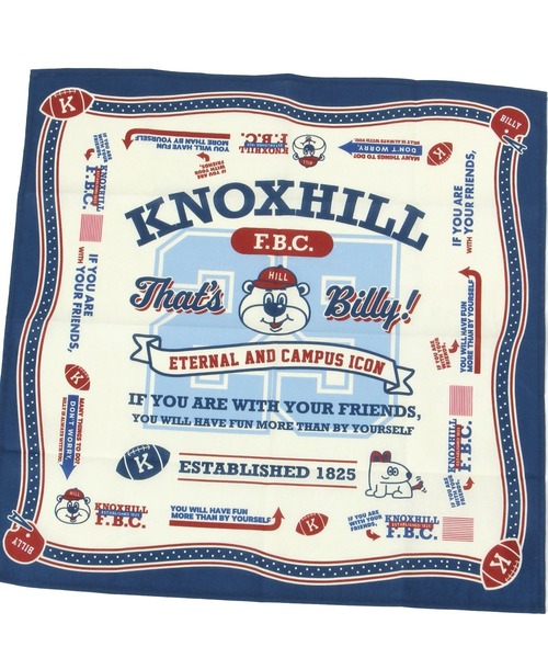 niko and...（ニコアンド）の「【BILLY(ビリー)】バンダナハンカチ（バンダナ/スカーフ・レディース・ブルー・0）」の9枚目の写真