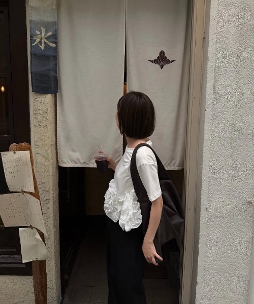 lawgy(ラウジー)の「soft fabric big one handle tote bag / ソフトファブリックビッグワンハンドルトートバッグ(トートバッグ・レディース・ブラック/ブラウン・FREE)」の18枚目の写真