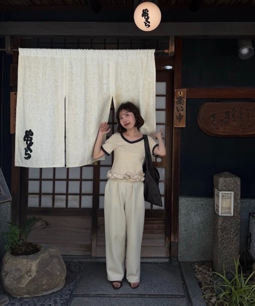 lawgy(ラウジー)の「soft fabric big one handle tote bag / ソフトファブリックビッグワンハンドルトートバッグ(トートバッグ・レディース・ブラック/ブラウン・FREE)」の21枚目の写真