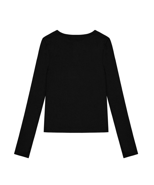 ROCKCAKE(ロックケーキ)の「Syndicate Henly Neck Top - Black(Tシャツ/カットソー・レディース・その他・SMALL)」の3枚目の写真