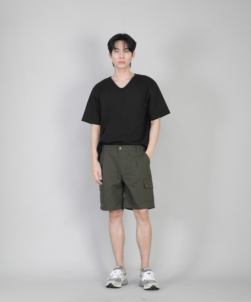 SAINTCREW(セントクルー)の「無地Vネック半袖TシャツVSR-881ブラック(Tシャツ/カットソー・メンズ・その他・MEDIUM/LARGE/XXX-LARGE/XX-LARGE/XXXX-LARGE/X-LARGE/SMALL)」の6枚目の写真
