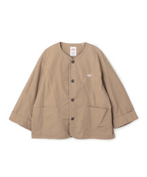 DANTON｜ダントンのノーカラージャケット（ベージュ系）通販 - ZOZOTOWN