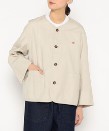 DANTON | Women's Downproof Collarless Short Jacket(ノーカラージャケット)