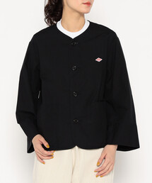 DANTON(�_���g��)��Women's Downproof Collarless Short Jacket(�m�[�J���[�W���P�b�g)