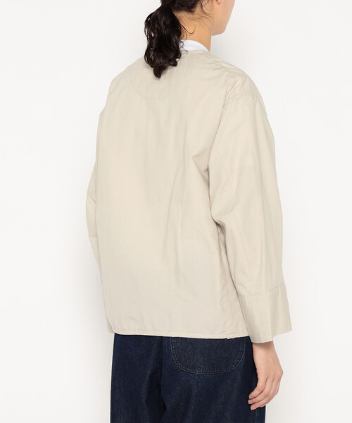 DANTON(ダントン)の「Women's Downproof Collarless Short Jacket(ノーカラージャケット・レディース・オフホワイト・34/38/36)」の5枚目の写真