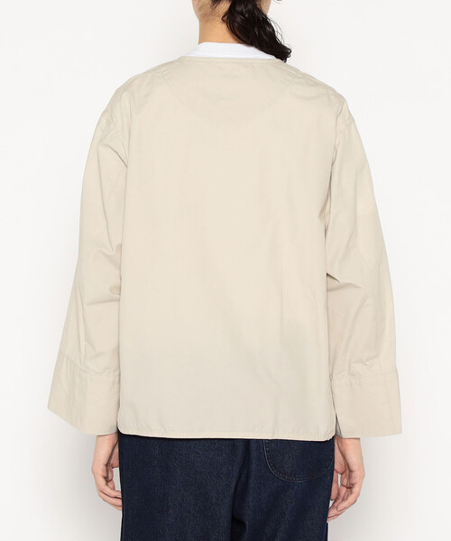 DANTON(ダントン)の「Women's Downproof Collarless Short Jacket(ノーカラージャケット・レディース・オフホワイト・34/38/36)」の6枚目の写真