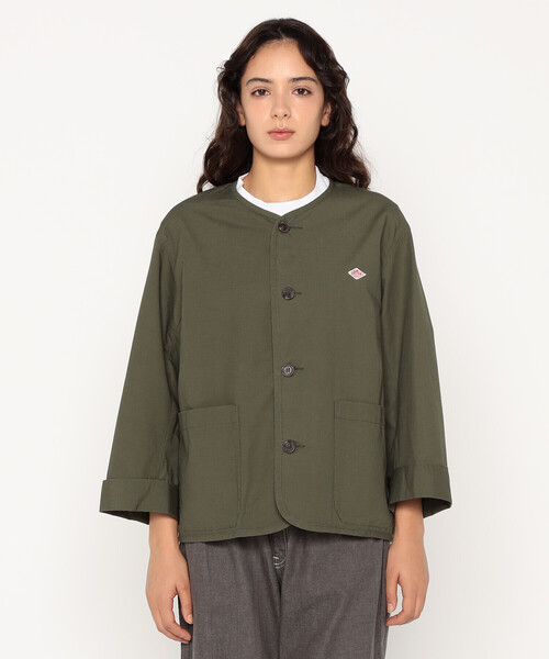 DANTON(ダントン)の「Women's Downproof Collarless Short Jacket(ノーカラージャケット・レディース・オフホワイト・34/38/36)」の13枚目の写真