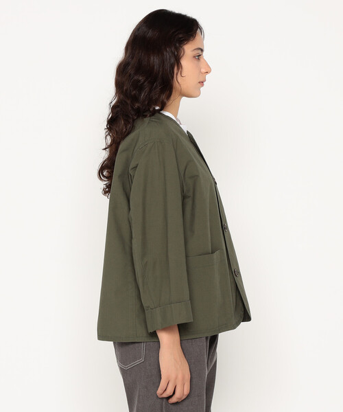 DANTON(ダントン)の「Women's Downproof Collarless Short Jacket(ノーカラージャケット・レディース・オフホワイト・34/38/36)」の15枚目の写真