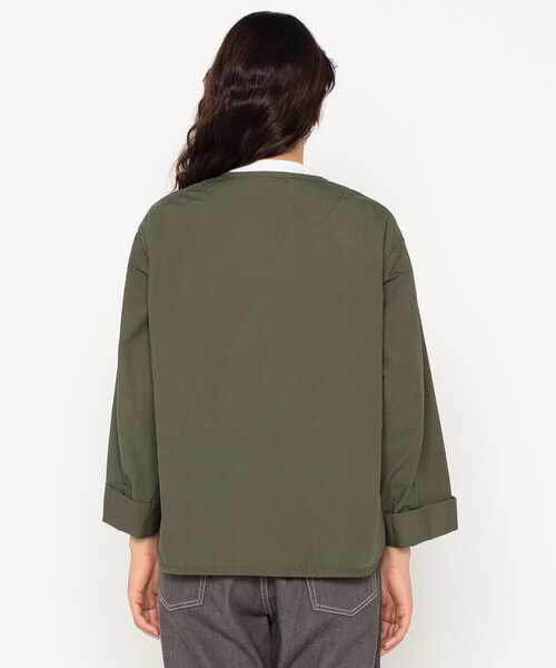 DANTON(ダントン)の「Women's Downproof Collarless Short Jacket(ノーカラージャケット・レディース・オフホワイト・34/38/36)」の17枚目の写真