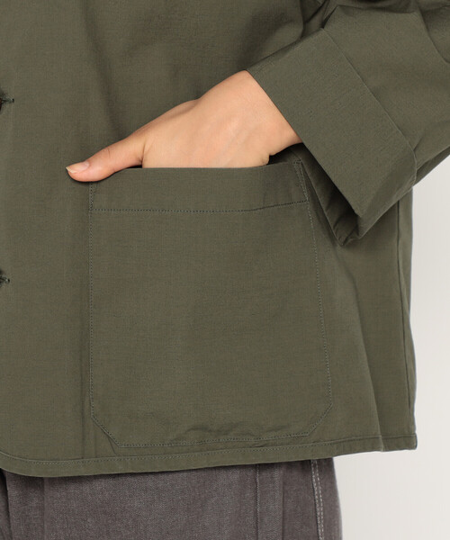 DANTON(ダントン)の「Women's Downproof Collarless Short Jacket(ノーカラージャケット・レディース・オフホワイト・34/38/36)」の22枚目の写真