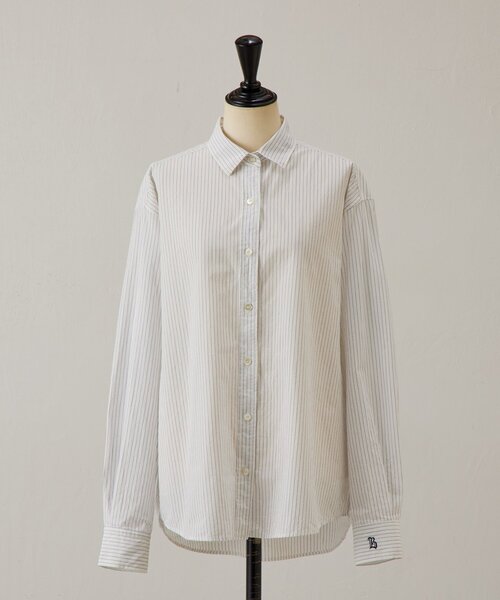 LIVETART（リヴェタート）の「コットンウォッシュシャツ（シャツ/ブラウス・レディース・ピンク/ホワイト・FREE）」の17枚目の写真