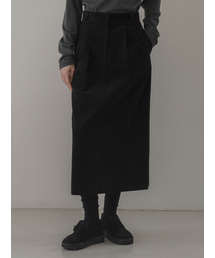 THEMITTEN（ザ・ミトン）の「Corduroy H-line skirt (black)（スカート）」