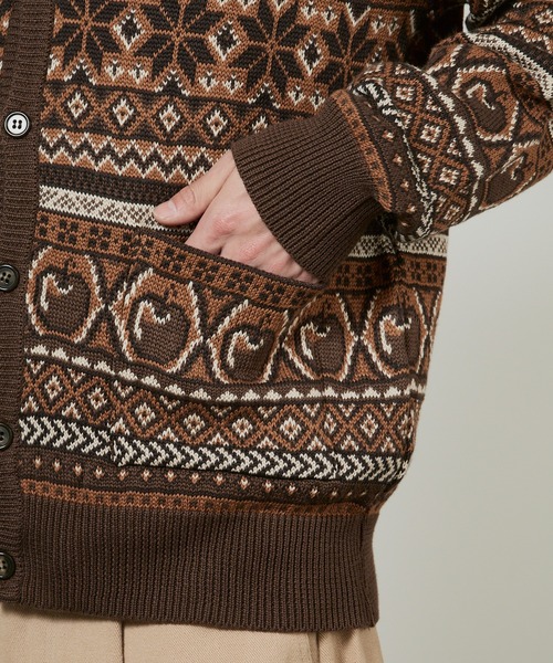 superNova.（スーパーノヴァ）の「superNova. Apple&Snow cardigan / SN14W-010B（カーディガン/ボレロ・メンズ・ブラウン・S）」の15枚目の写真