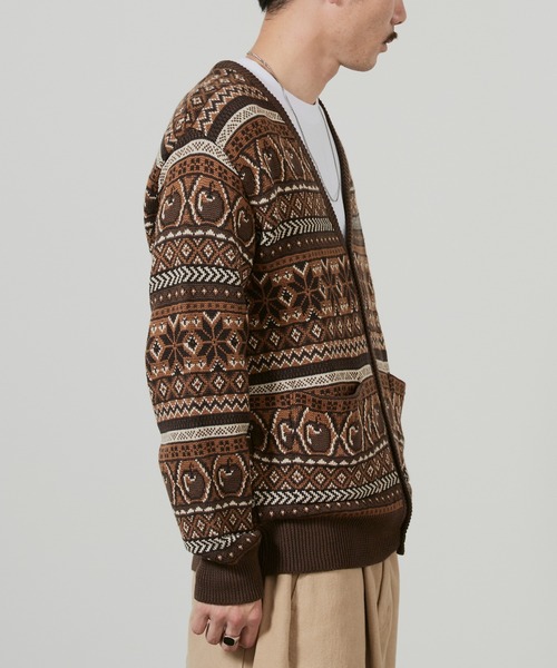 superNova.（スーパーノヴァ）の「superNova. Apple&Snow cardigan / SN14W-010B（カーディガン/ボレロ・メンズ・ブラウン・S）」の3枚目の写真